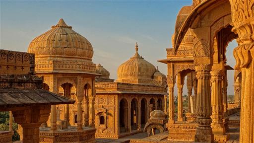 Tempel Bada Bagh in Indien